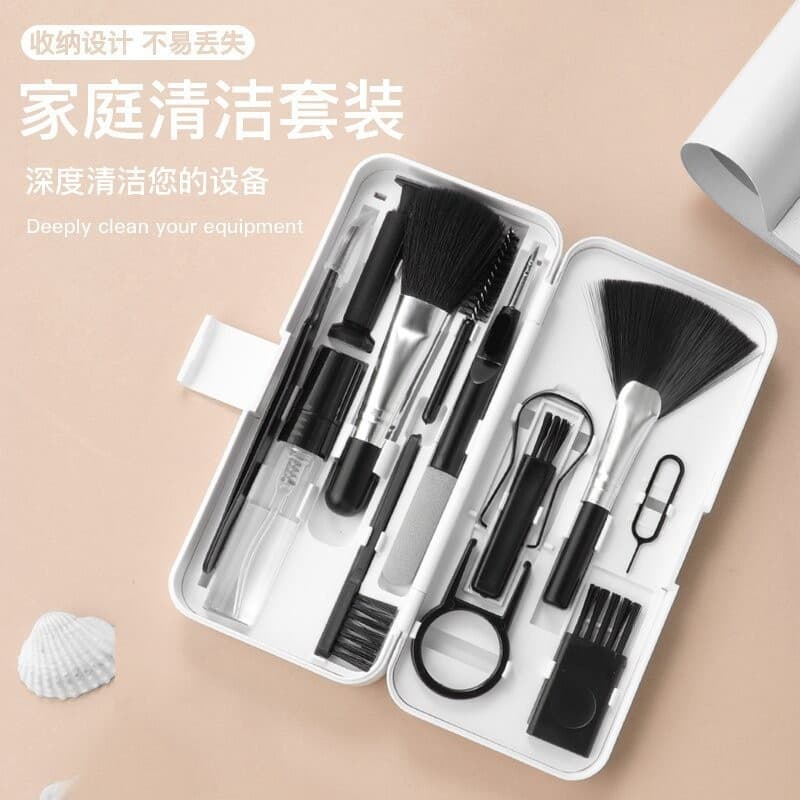 Cross-border Q10 Multifunctional Headphone Portable Cleaning Pen Mobile Phone Tablet Keyboard Cleaning Kit Complete Tool Set
