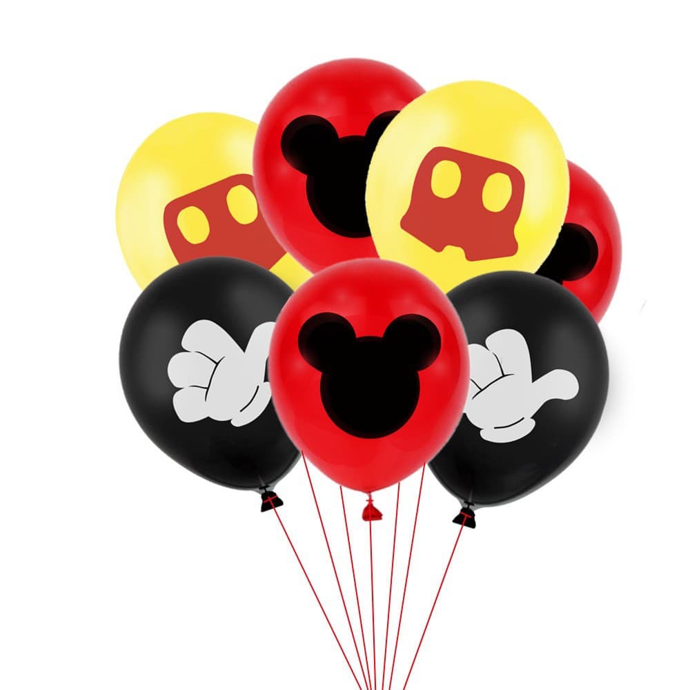Wholesale 12-inch Mickey and Minnie Mouse Printed Latex Balloons for Baby Birthday Mickey Mouse Theme Party Decorations