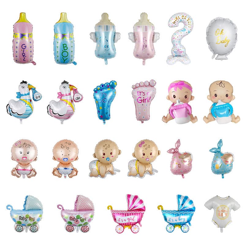 Wholesale Pacifier Baby Angel Baby Clothes Aluminum Foil Balloon Baby Shower Baptism Birthday Decoration