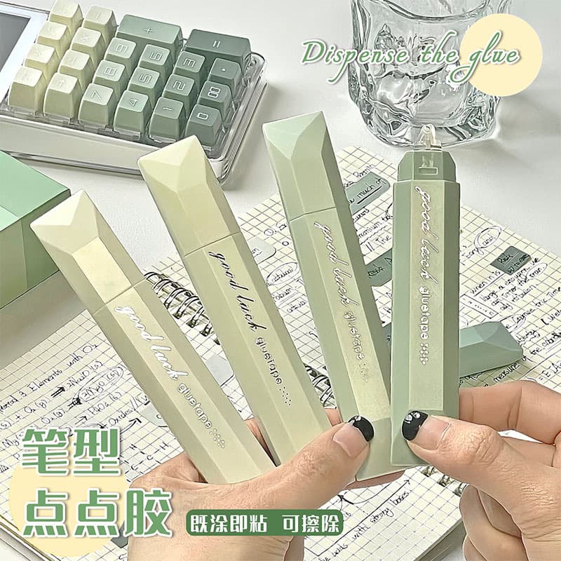Pen-type dot glue ins high-value gradient correction tape-type double-sided adhesive super strong tape for hand accounting