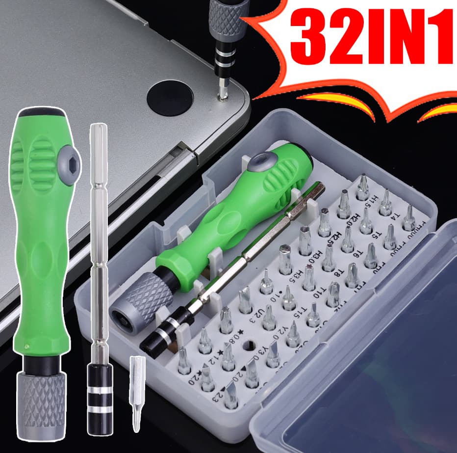 Cross-border 32-in-1 Multifunctional Screwdriver Set for Phone and Computer Disassembly and Repair Tool Kit