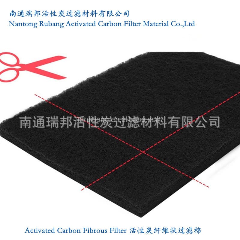 Activated Carbon Fiber Filter Pad Top Cotton Fiber Filter Pad Black Activated Carbon Filter Pad Cat and Dog Toilet