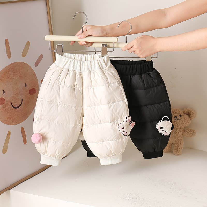 (Three-proof) Infant Down Pants Children's Down Jacket Unisex Baby Thickened Trousers Winter New Kids' Winter Wear
