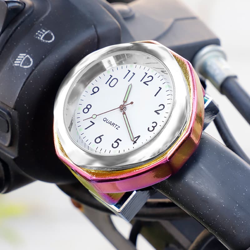 New Motorcycle Clock Watch Aluminum Alloy Handlebar Motorcycle Night Glow Time Clock Waterproof Car Clock Handlebar Watch