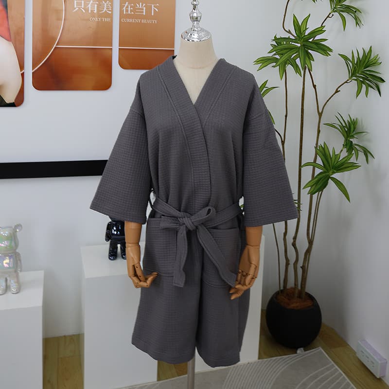 Hotel Spa Bathrobe Wrap Skirt Knitted Cotton Series Half Skirt Robe Premium Spa Bathrobe