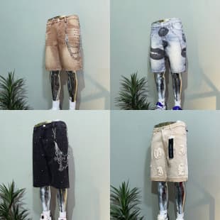 Men's Denim Shorts Wholesale, New Mid-Length Shorts, In Stock