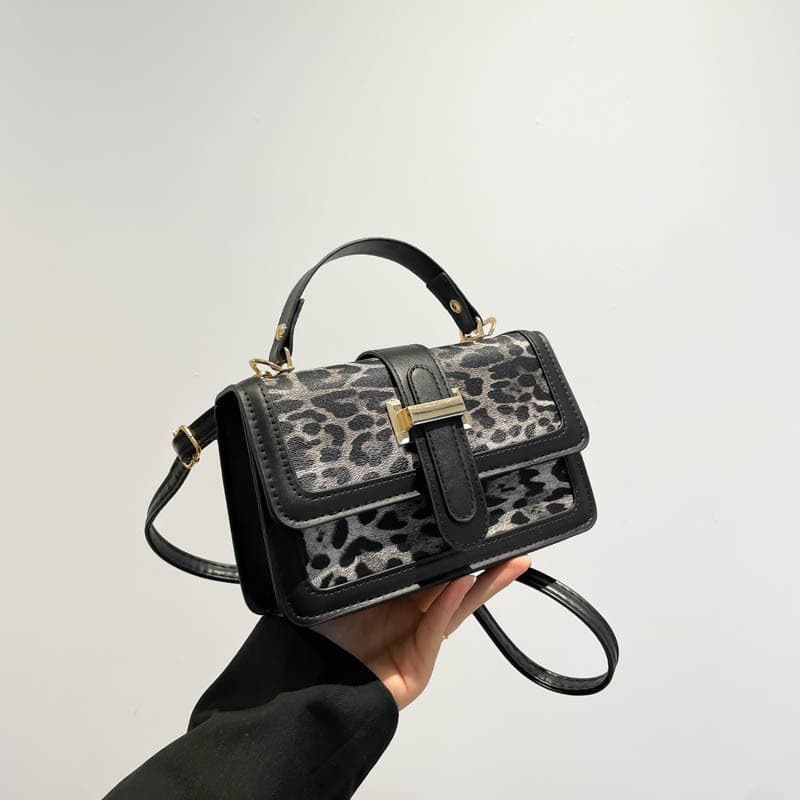 2024 Autumn/Winter New High-End Printed Bag Women's Trendy Versatile Shoulder Crossbody Handbag Small Square Bag