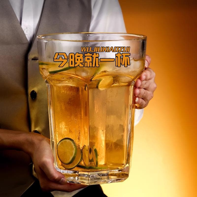 Internet-Famous Restaurant 4-Liter Giant Extra-Large Wine Glass, Large-Capacity Hero Cup, The Only Super-Large Beer Glass Tonight