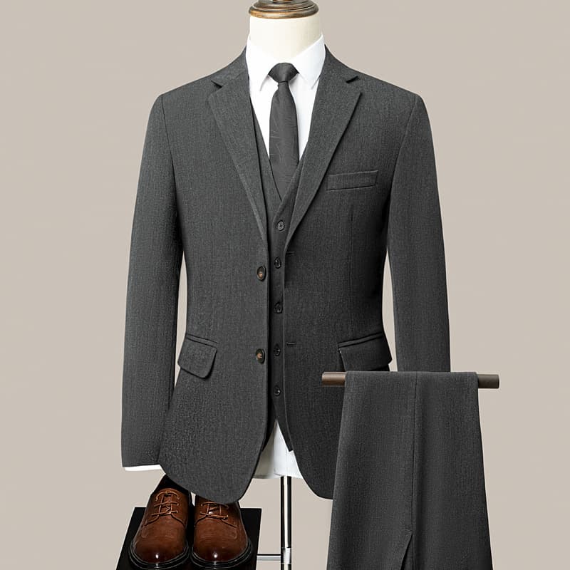 2026 Suit Set Men's Business Casual Professional Formal Suit Full Set Wedding Banquet Best Man Gown