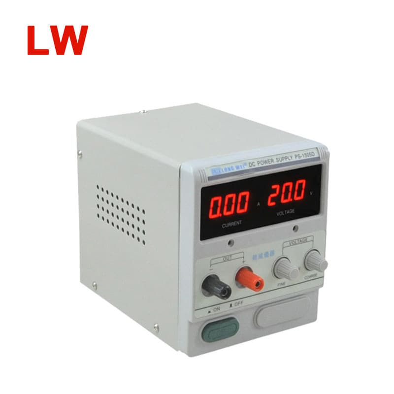 PS1505D Longwei Digital Display DC Regulated Adjustable Power Supply 15V5A for Aging, LED Power Supply, Multi-purpose