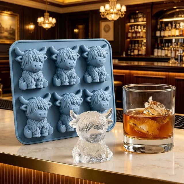 Cross-border Amazon Easter Bunny Silicone Mold Easter Bunny Highland Cow Silicone Mold