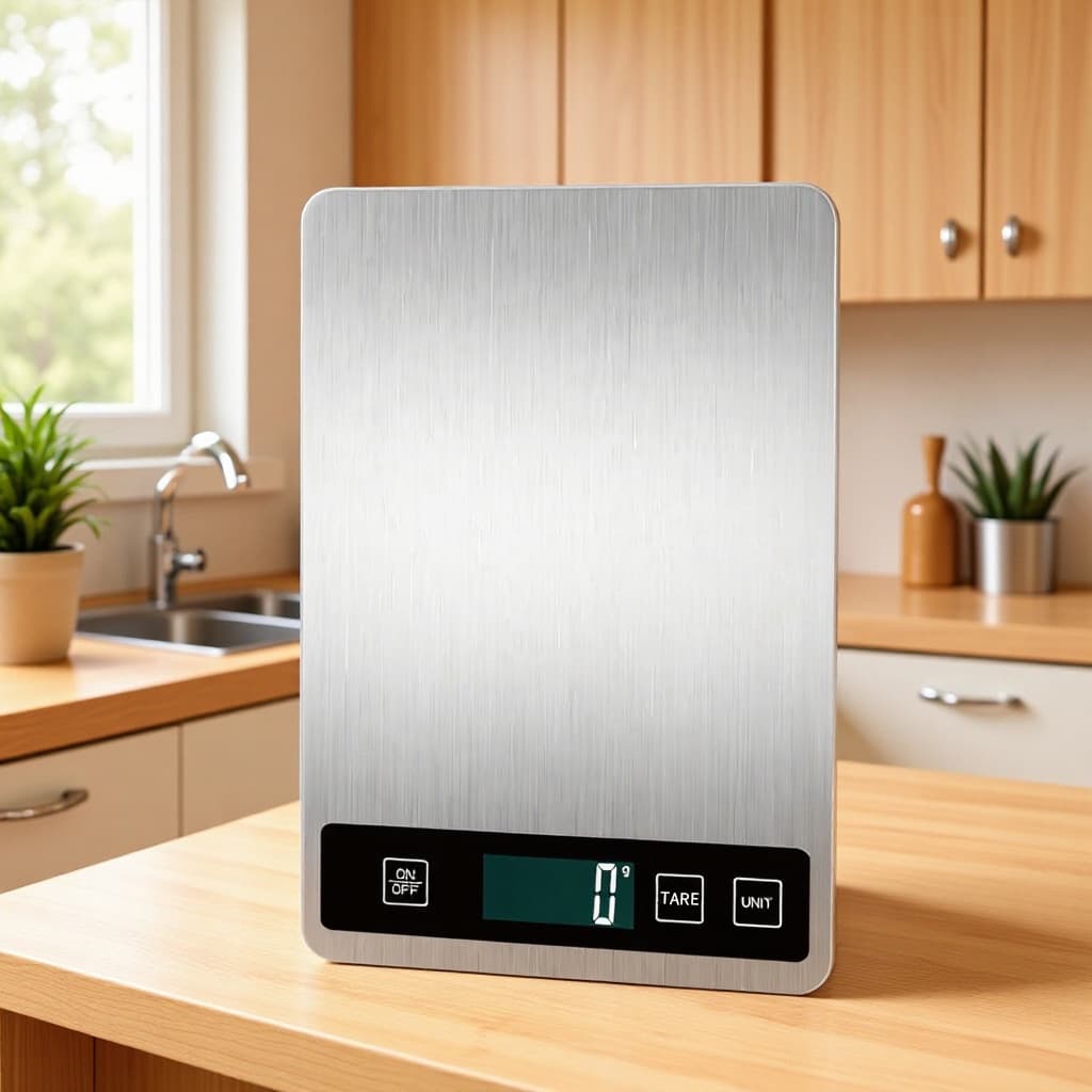 Stainless Steel Kitchen Scale 15kg Rechargeable Mini Digital Scale 1g Precision Food Scale Baking Gram Scale Weighing Platform Scale Neutral Packaging