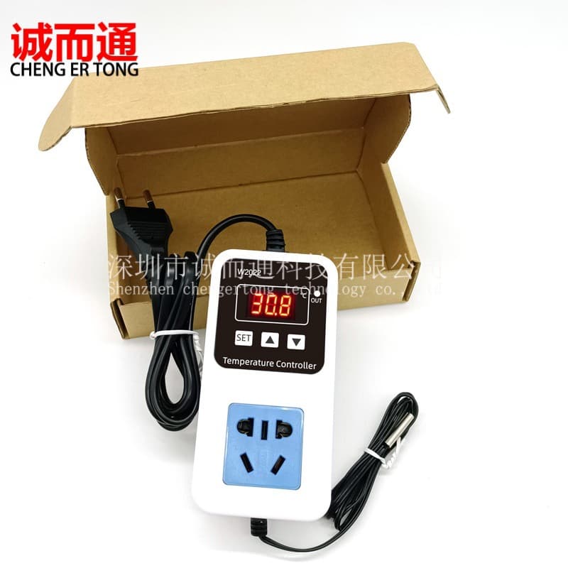 W2022 Electronic Thermostat Socket Smart Digital Temperature Controller Wall-Mounted 220V Temperature Controller