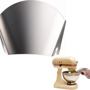 Compatible KitchenAid Stainless Steel Pouring Chute Attachment KitchenAid Chef Mixer Pouring Shield