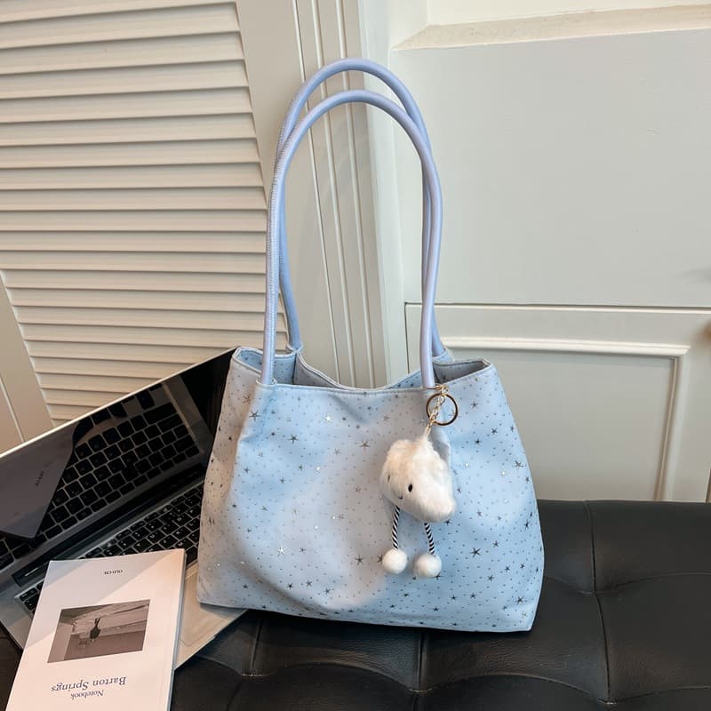 Cross-border new large-capacity shoulder bag, versatile armpit bag, trendy sweet style handheld tote bag, women's handbag