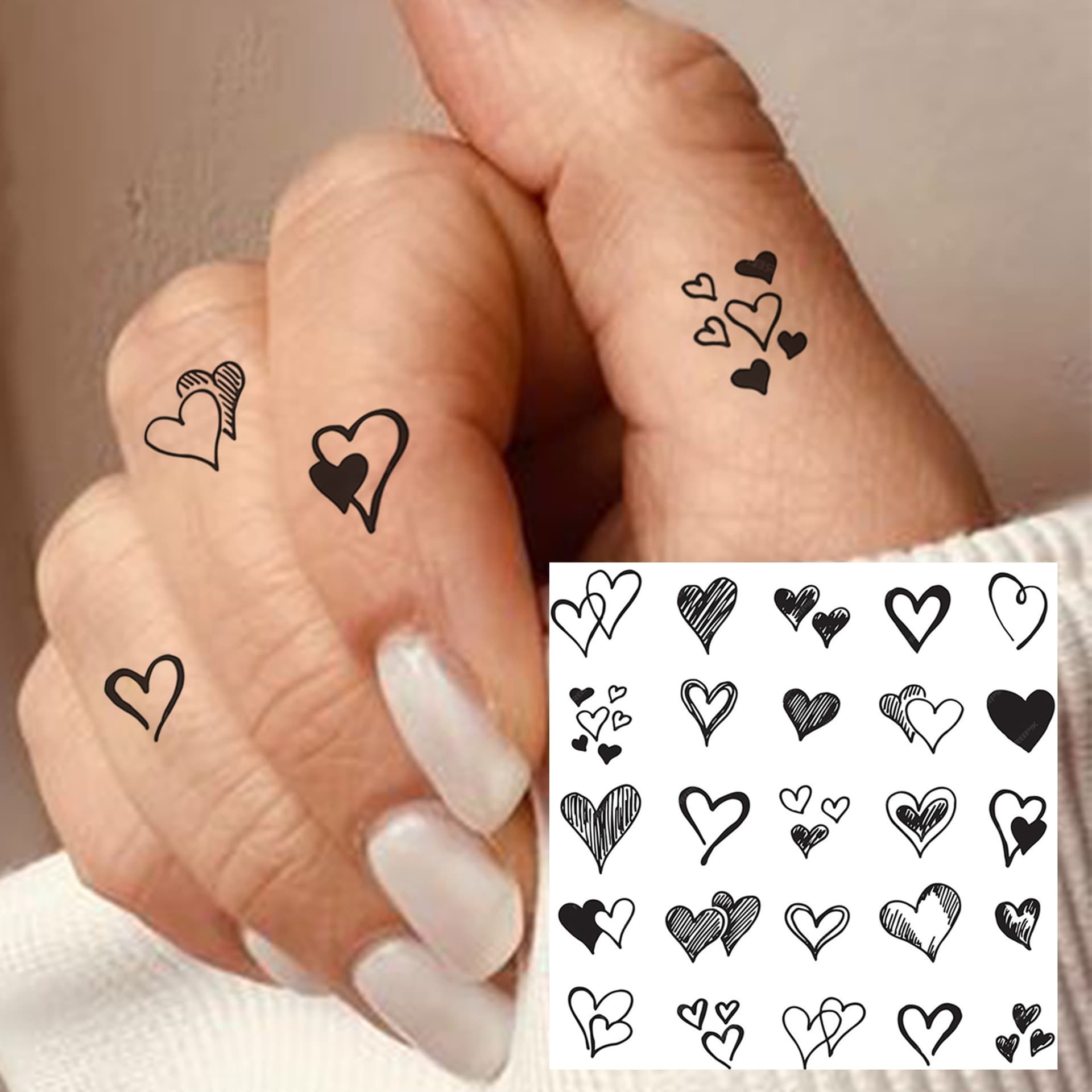 New Cross-Border Product Ins Style Fresh Tattoo Water Transfer Finger Tattoo Sticker TK Europe America Amazon Tattoo