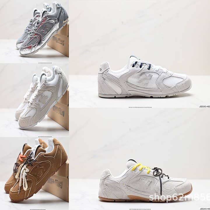 Leather Sneakers NB530 German Training Shoes Collaboration Agassi Shoes Retro Running Casual Shoes for Women