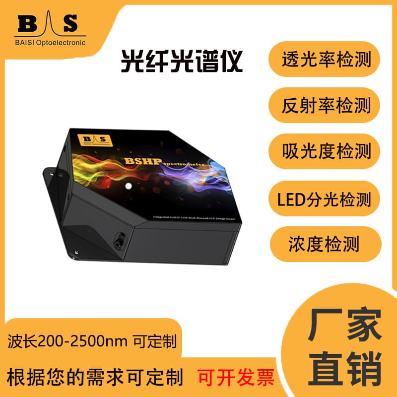 High-Performance Spectrometer (Hamamatsu S10420 Detector) High-Sensitivity Back-Illuminated CCD Raman Spectroscopy Detection