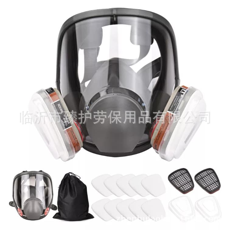 Professional Anti-poison Paint Spraying Dust Chemical Pesticide Renovation Grinding 6800 Full Face Mask Fire Protection