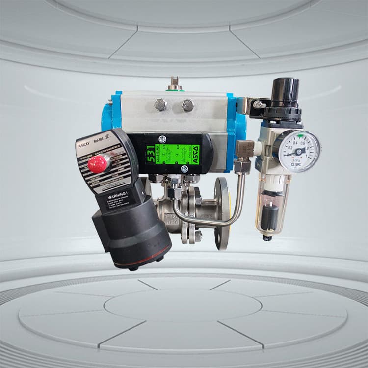 Partial Rotation Pneumatic Actuator Single Acting Cylinder ATE-190 ATE-210 ATE-240