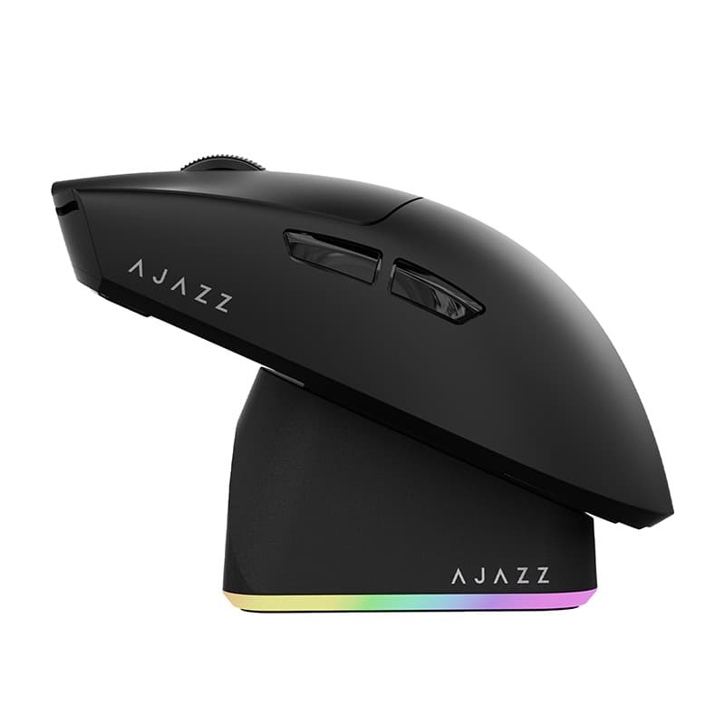 Ajazz AJ139P V3 Wireless Gaming Mouse Tri-Mode Medium to Large Hand Esports Gaming Mouse with RGB Charging Dock