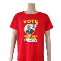 African Presidential Campaign POD Short Sleeve T-Shirt Quick-Dry Breathable Round Neck Election Wear Sublimation Print Men's Clothing