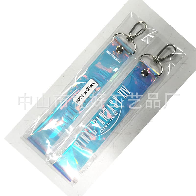 Custom holographic phone lanyard, laser-etched strap, PVC voltage-sensitive lanyard, laser phone cord, bag tag with custom logo