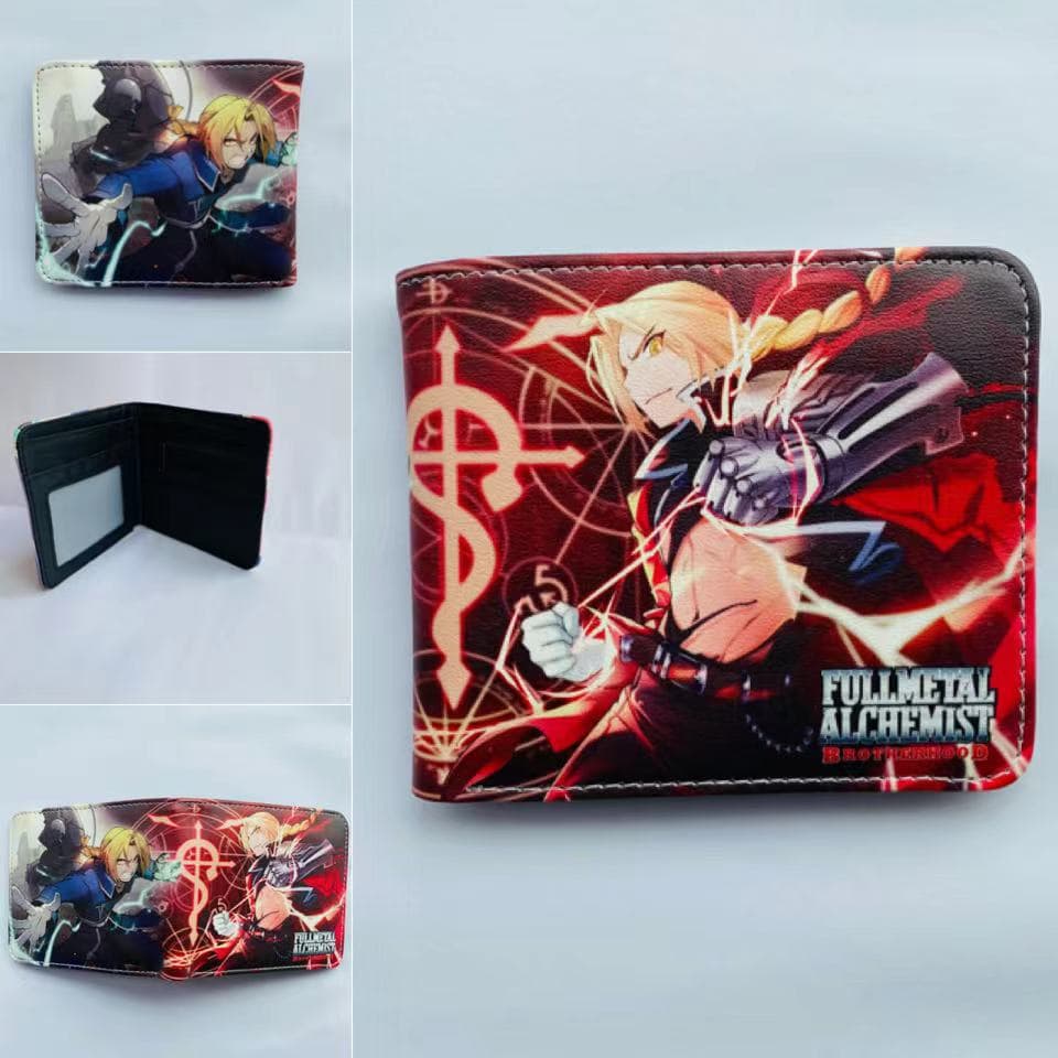 Fullmetal Alchemist Wallet Anime Merch Edward Short Wallet Unisex Birthday Gift Anime Wallet Billfold