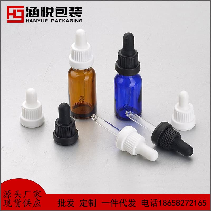 18-tooth Big Head Anti-Theft Dropper Cap, Silicone Rubber Head Pipette, Essential Oil Bottle Pipette Dropper Cap, Plastic PP Dropper Cap