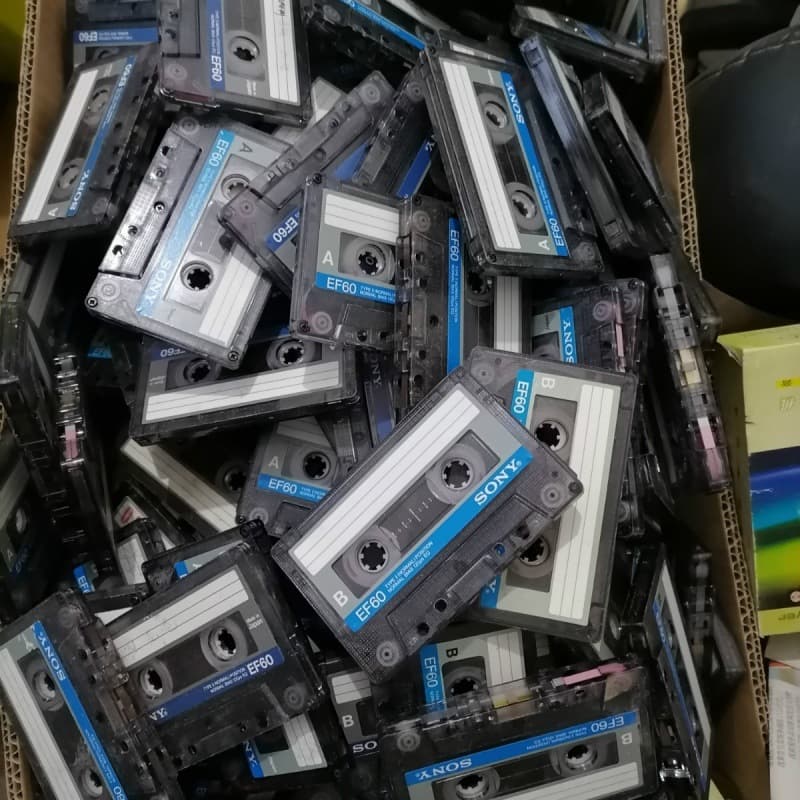 TDK blank tape SKC boxless tape audio tape can rip used deck cassette