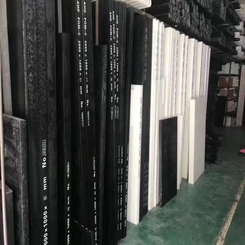 Imported POM-C Acetal Sheet Black, Acetal Rod White, Blue Red Yellow Green POM-H Profiles, CNC Machining