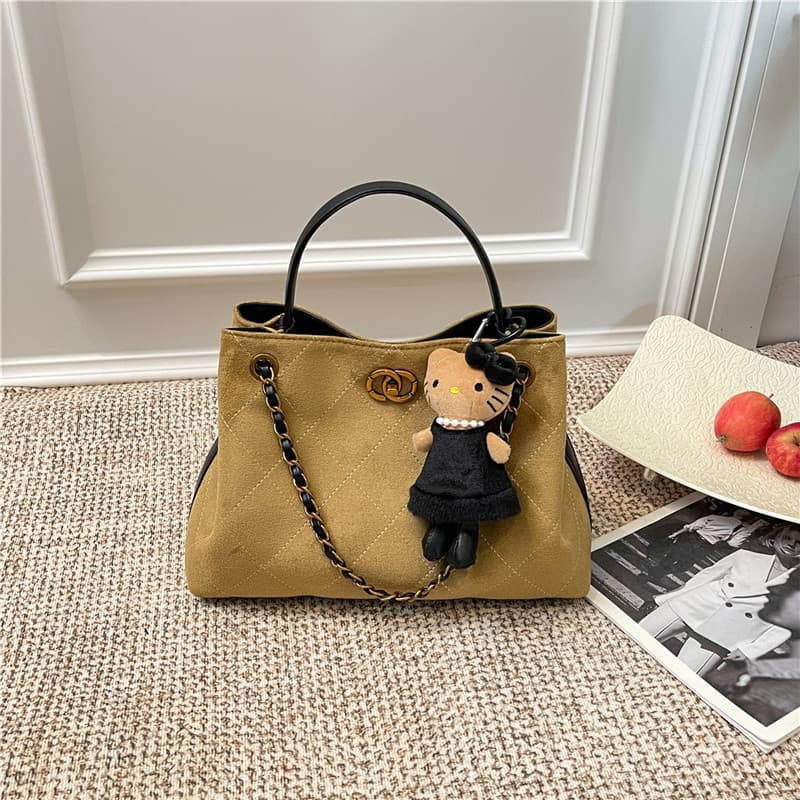 2025 Fall New Live-Streaming Best Seller Crossbody Chain Quilted Bag, Large Capacity Shoulder Tote Charm Women's Bag