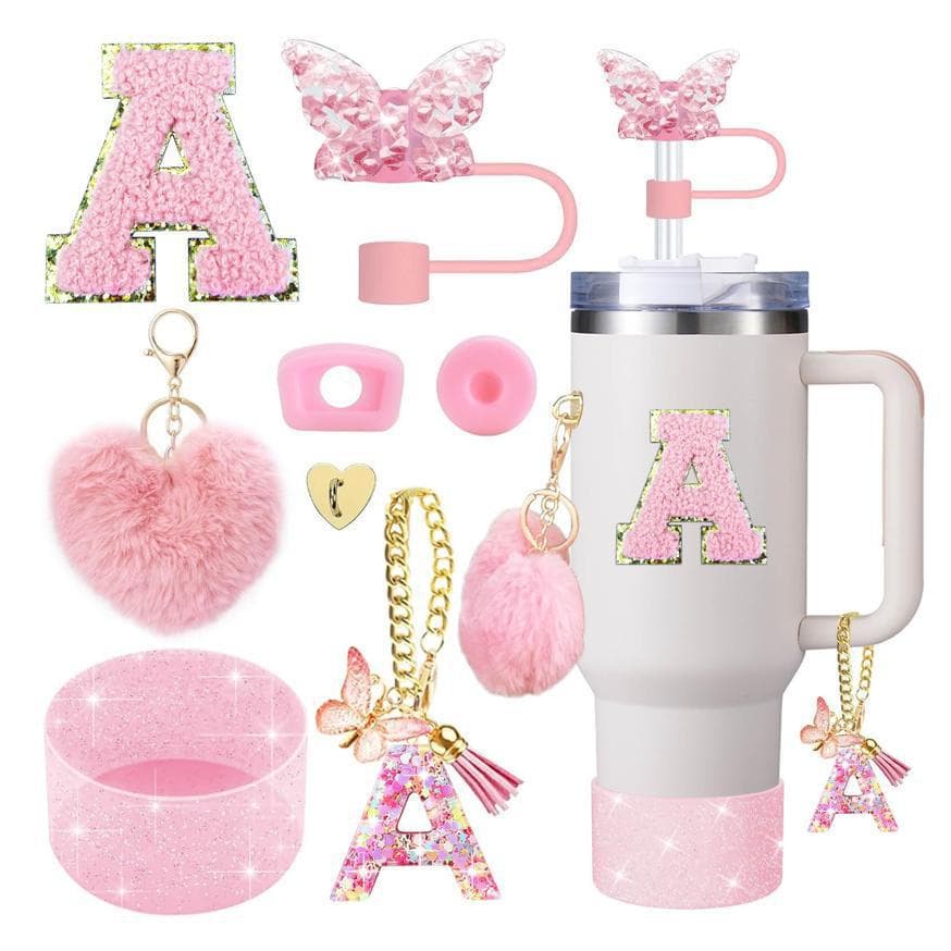 Stanley Cup Silicone Cup Sleeve Accessories Stanley 26-Letter Accessory Set 30oz 40oz Cup Decoration Set