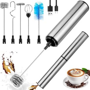 USB Rechargeable Electric Egg Beater Mini Portable Home Baking Tool Milk Tea Coffee Milk Frother