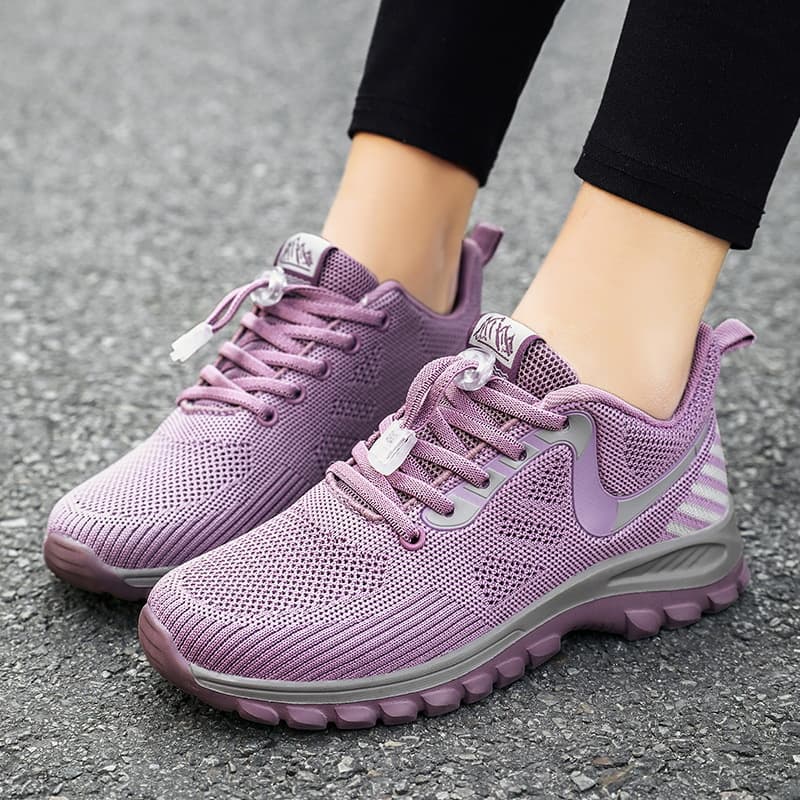 2025 Spring Flyknit Breathable Sports Shoes for Middle-aged and Elderly, Anti-slip and Wear-resistant Mesh Shoes, Soft Sole Mother Shoes, Casual Women's Shoes
