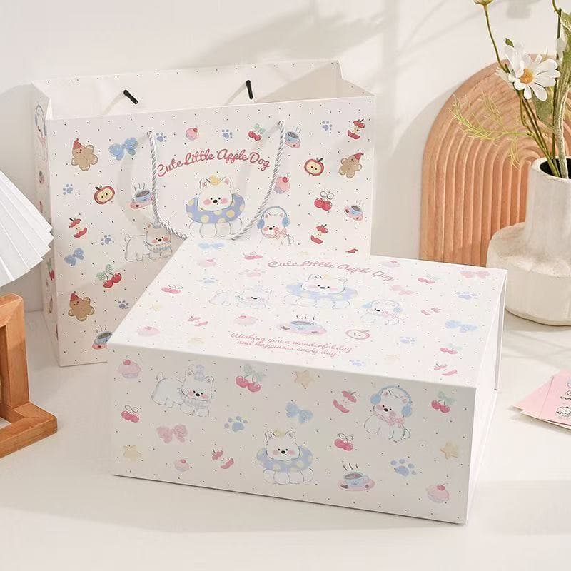Magnetic Flip-Top Gift Box Cartoon Gift Box Cartoon Birthday Gift Box Storage Box High-Quality Appearance Gift Box Packaging Box Gift Box