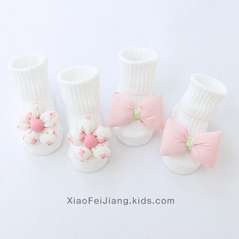 Baby Socks Spring/Autumn Princess Cute Super Adorable Bow Newborn Small Month Age Girl Babies Mid-Calf Socks Autumn/Winter