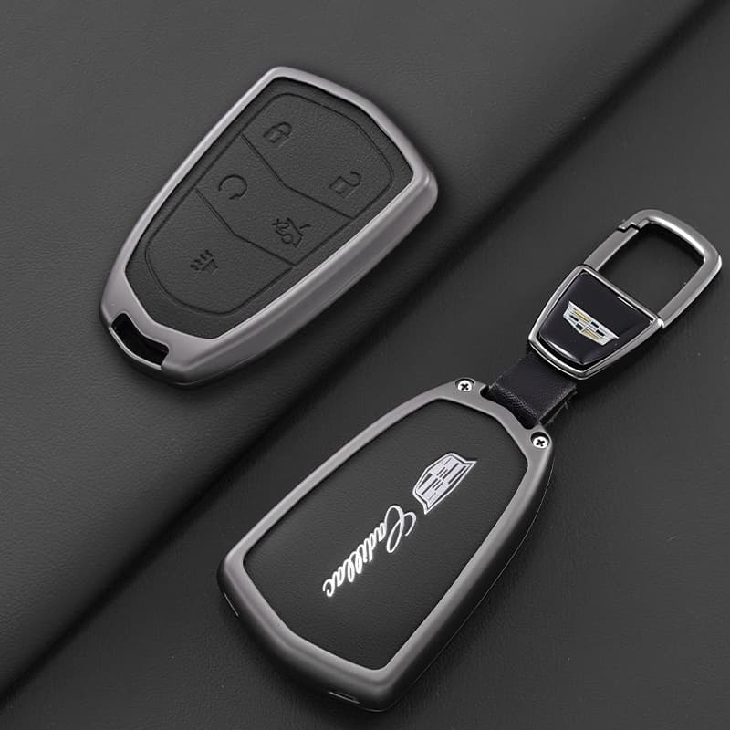 Key Case for Cadillac CT5, XT5, XT4, New CT6, Premium Feel CT4 Shell, ATSL, XTS, GT4 Keychain
