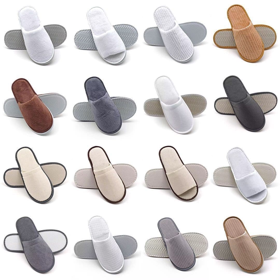 Disposable slippers for star hotels, thickened for hotels, B&B, home use, winter non-slip hospitality slippers, wholesale