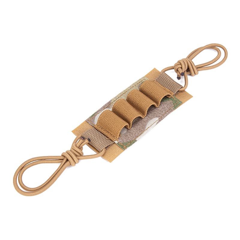 Tactical Helmet Battery Elastic Lanyard Night Vision Cable Organizer CR123A Battery Divider Sleeve 4-Hole Helmet Patch