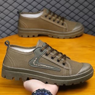 [2025 Model Safety Shoes] New Wear-Resistant Anti-Slip Lightweight Martin Shoes Construction Site Dirt-Resistant Anti-Odor Work Shoes Drop Shipping
