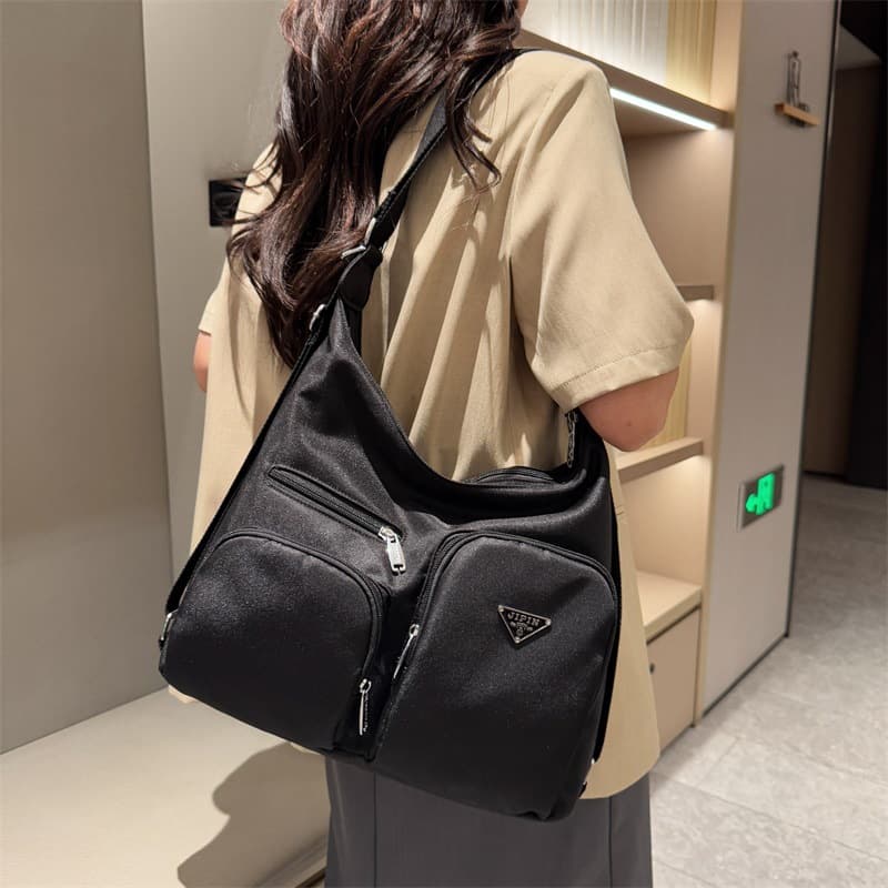 Nylon Women's Bag Korean Style Multi-functional Shoulder and Backpack Two-in-One Waterproof Oxford Fabric Handbag Crossbody Casual Large Bag