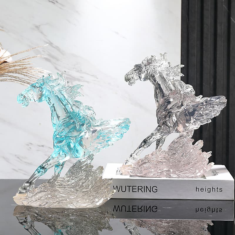 Horse Head to Success Figurine Light Luxury High-End Modern Wine Cabinet Decoration TV Cabinet Living Room Leader Office Desktop