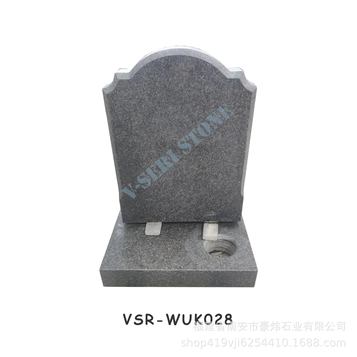 British garden-style granite headstone, hand-carved, personalized custom headstone wholesale