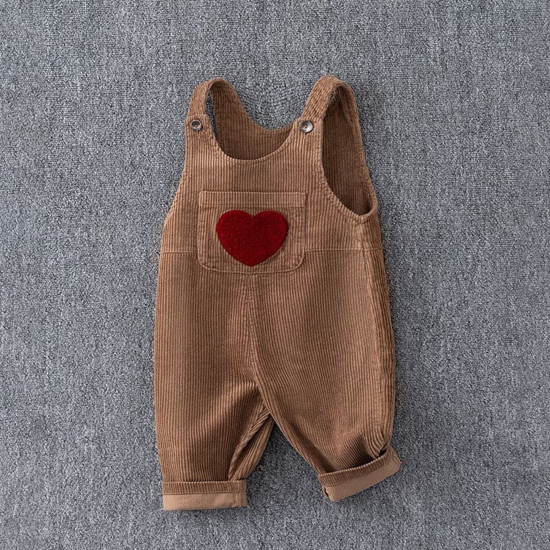 Corduroy Korean style jumpsuits baby overalls infants spring and autumn new pants children's corduroy