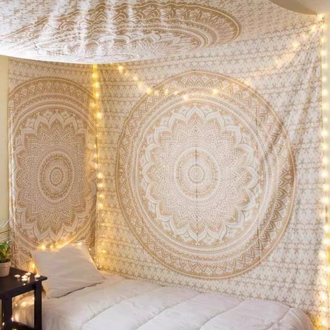 Nordic ins room renovation background cloth Mandala Indian mandala hanging cloth ethnic wall decoration painting tapestry