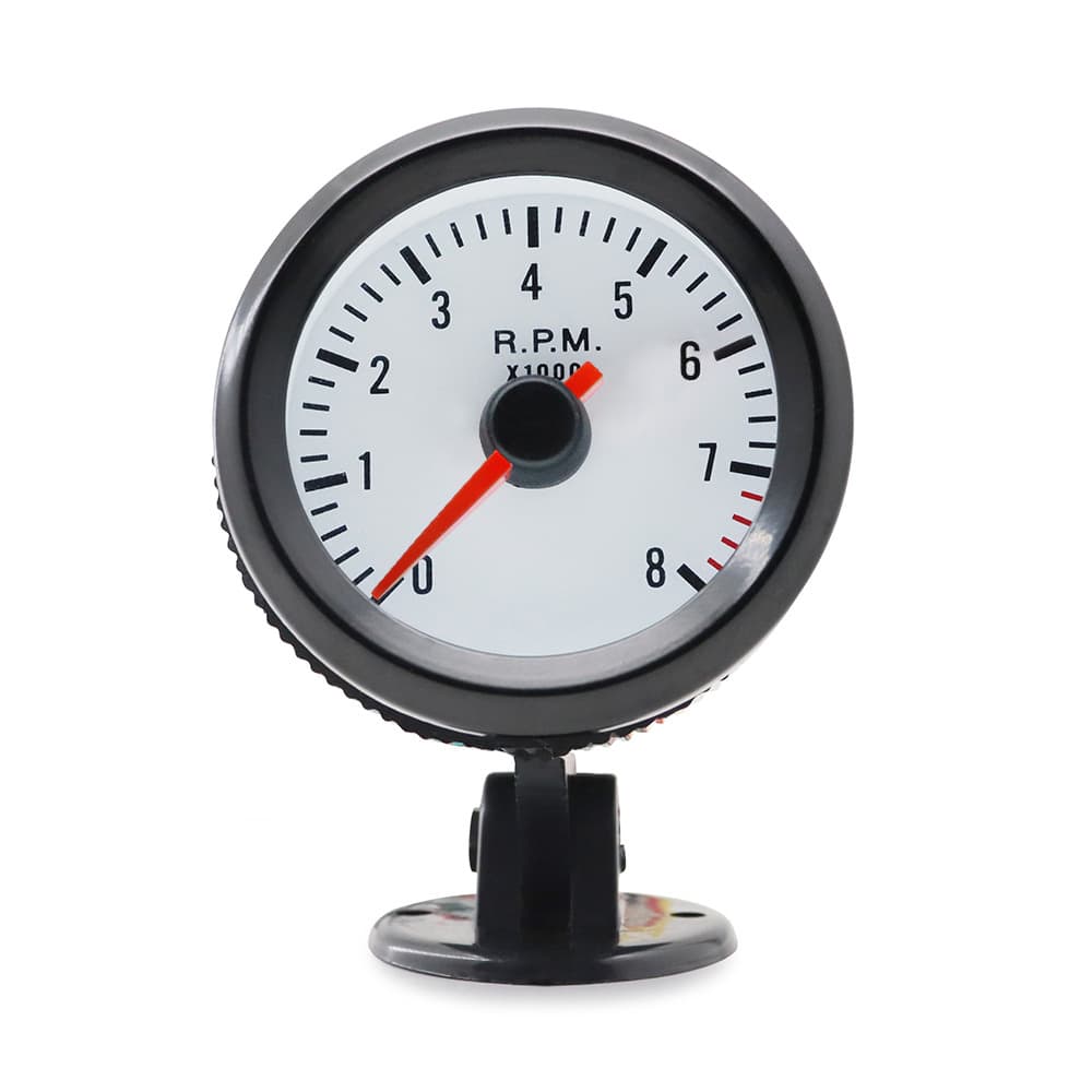 Cross-border Bestseller 2-Inch 52mm Blue Light Black Dial Tachometer 0-8000RPM Compatible with 1-8 Cylinders