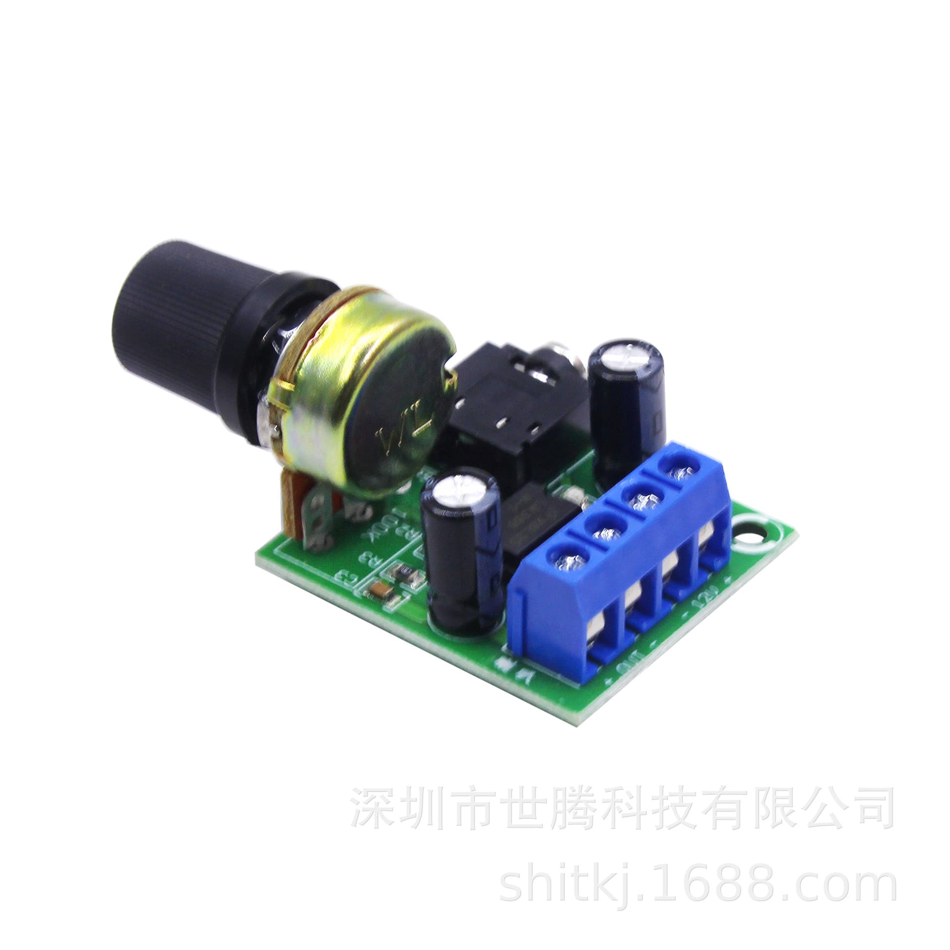 YX1667 Mini LM386 Amplifier Board, Supports 0.5W-10W Speakers, DC 3-12V Audio Amplifier
