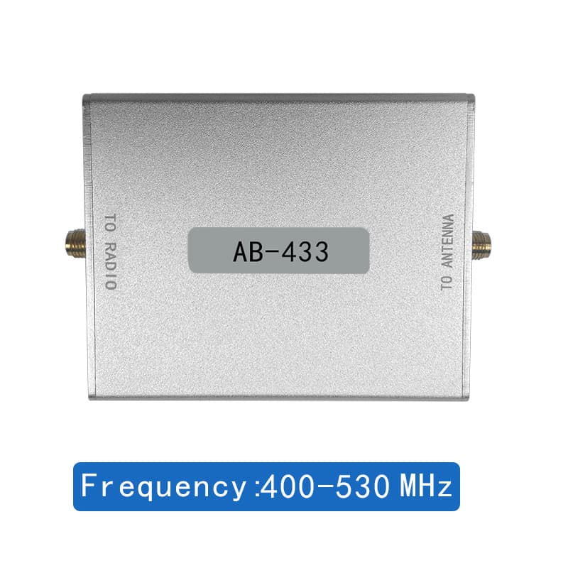 AB-433 Signal Amplifier 433MHz 470M IoT Signal Booster Adjustable Gain Signal Enhancer