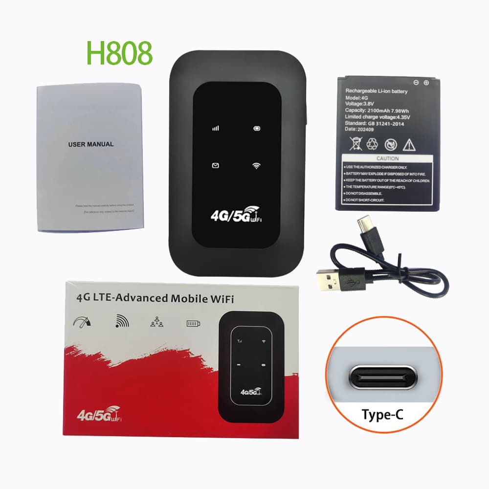 H808 Portable 4G Wireless Card Slot Mobile WiFi 150M Internet Card Route Universal Router